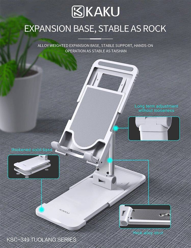 Lifting Folding Desktop Bracket Desktop Mobile Stand for Phone/Tablet (Multi-angle Adjustable) – Suitable for Apple iPad Tablet Mobile Phone Handphone Smartphone, Foldable and Portable