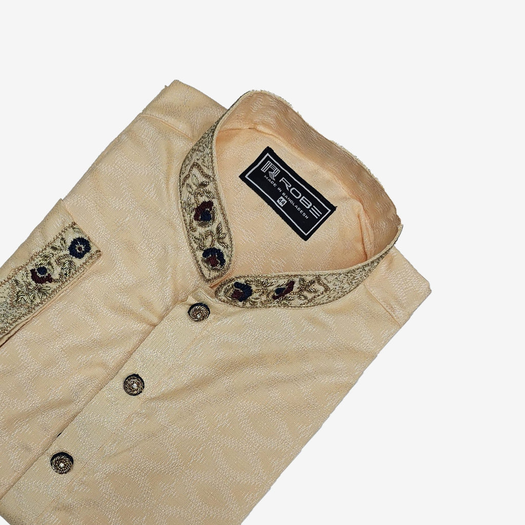 🤍💖Indian Cotton Gorgeous Karchupi Panjabi 🤍💖