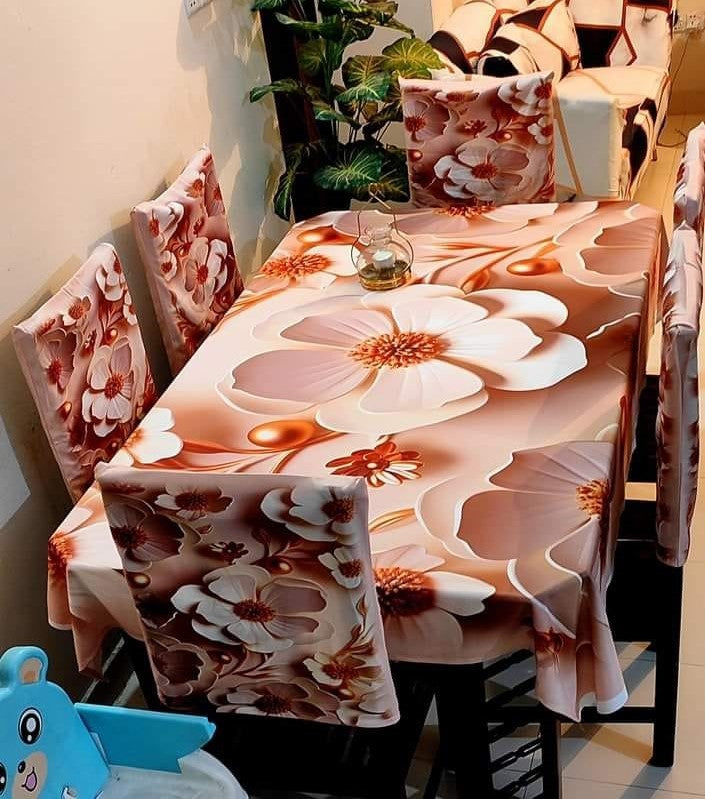 🤍💖 China Premium 3D Print Table Cloth Set 🤍💖