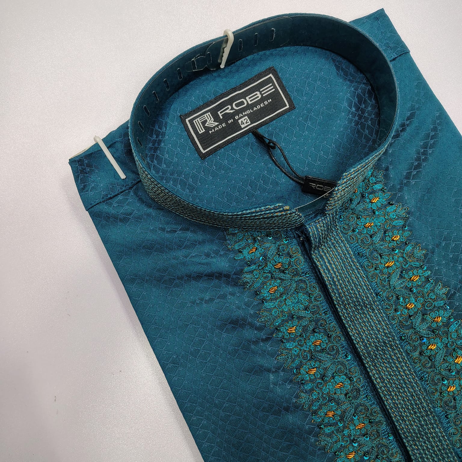 🤍💖Indian Cotton Gorgeous Karchupi Panjabi 🤍💖