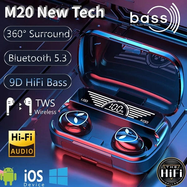 M20 Pro Earphone Bluetooth Wireless Headphones with Microphone