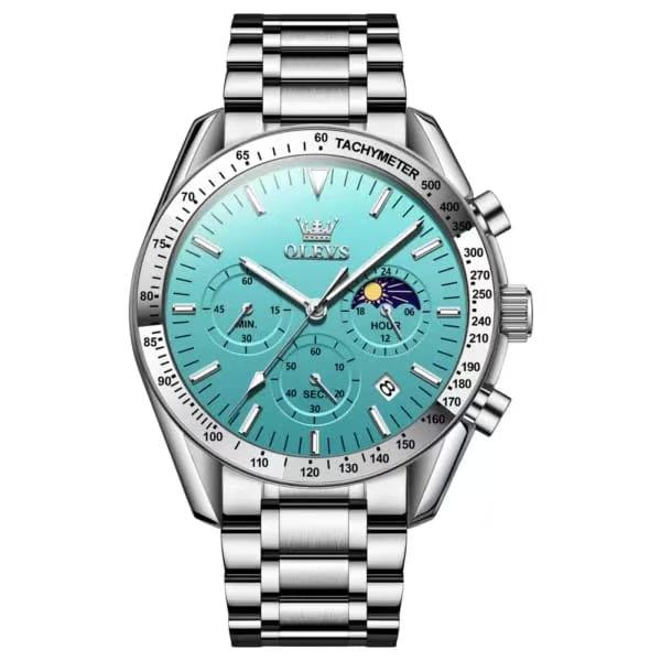 🤍💖 Butter Fly Lock OLEVS Watch for mens (stell chain paste dial ) 🤍💖