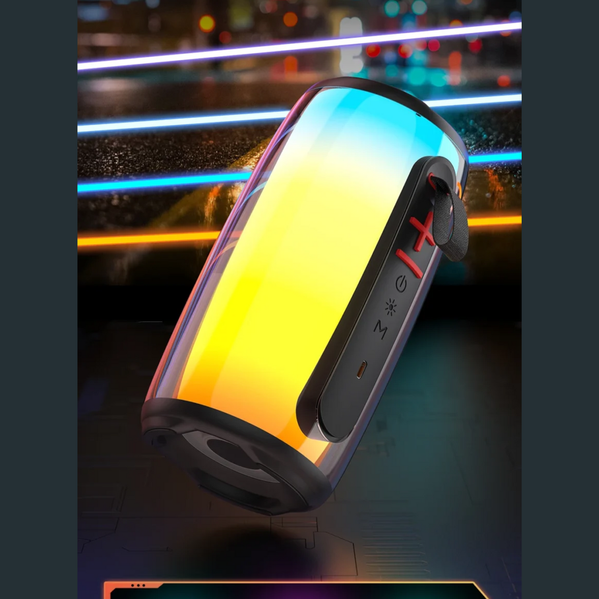 🤍💖 Awei Y528 RGB Light Playback5.3 Bluetooth Speaker ( Six Month Warrenty ) 🤍💖