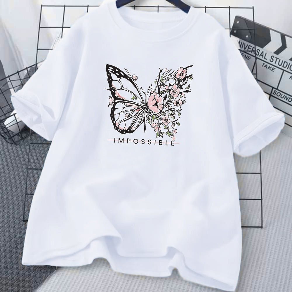 🤍💖 Drop Shoulder Ladies T-shirt 🤍💖 - STYLEX