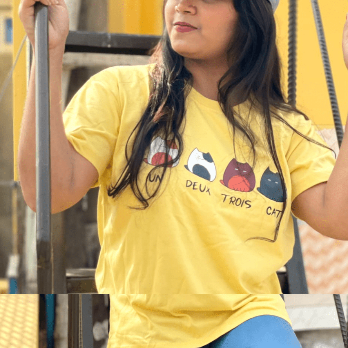 🤍💖 DTF Printed ladies T shirt | Half Sleeve Plain | Regular Fit Ladies T Shirt for Women & Girls 🤍💖 - STYLEX