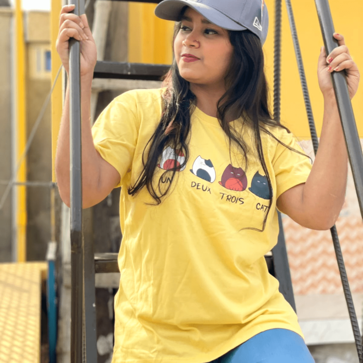 🤍💖 DTF Printed ladies T shirt | Half Sleeve Plain | Regular Fit Ladies T Shirt for Women & Girls 🤍💖 - STYLEX
