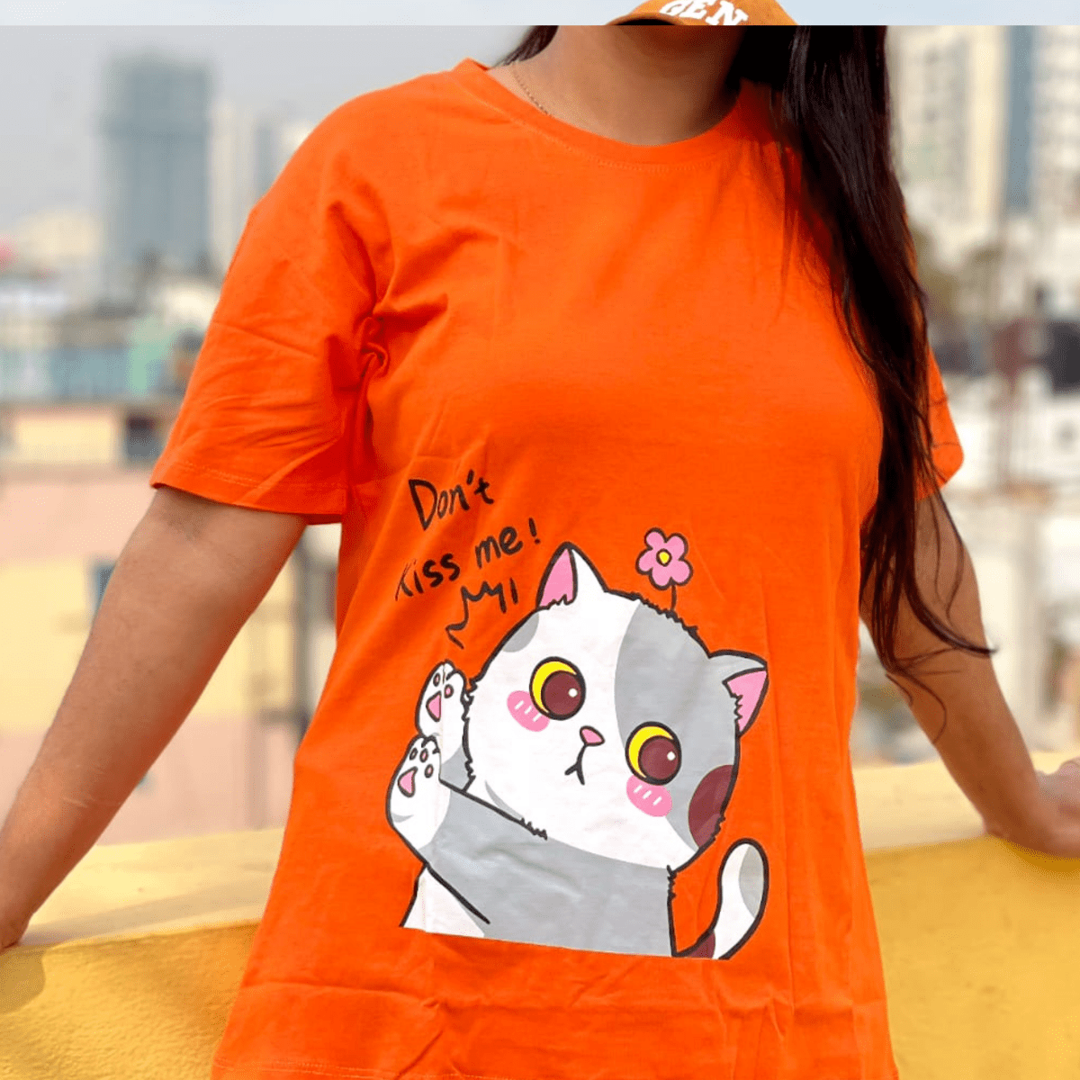 🤍💖 DTF Printed ladies T shirt | Half Sleeve Plain | Regular Fit Ladies T Shirt for Women & Girls 🤍💖 - STYLEX