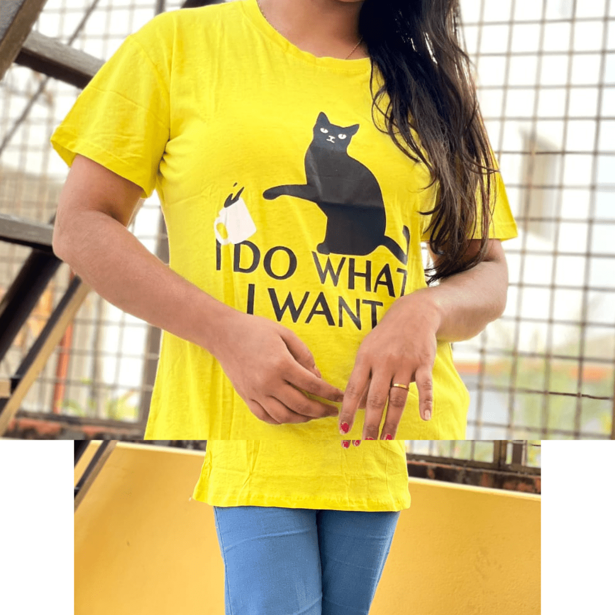 🤍💖 DTF Printed ladies T shirt | Half Sleeve Plain | Regular Fit Ladies T Shirt for Women & Girls 🤍💖 - STYLEX