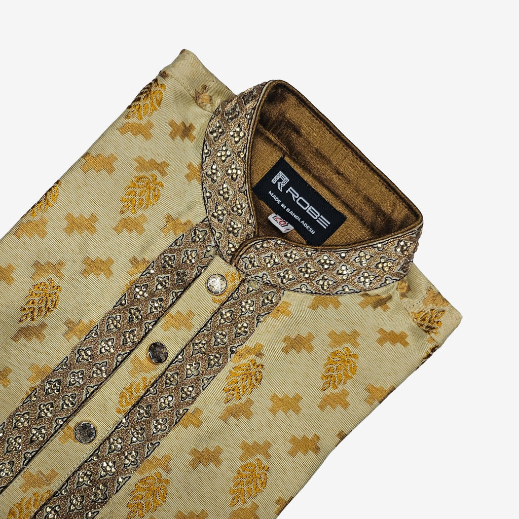 🤍💖Indian Cotton Gorgeous Karchupi Panjabi 🤍💖