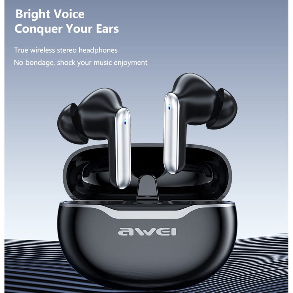 Awei T50 Wireless Headphones Bluetooth 5.3 Earbuds With Mic