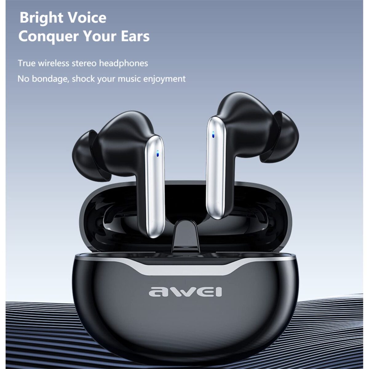 Awei T50 Wireless Headphones Bluetooth 5.3 Earbuds With Mic