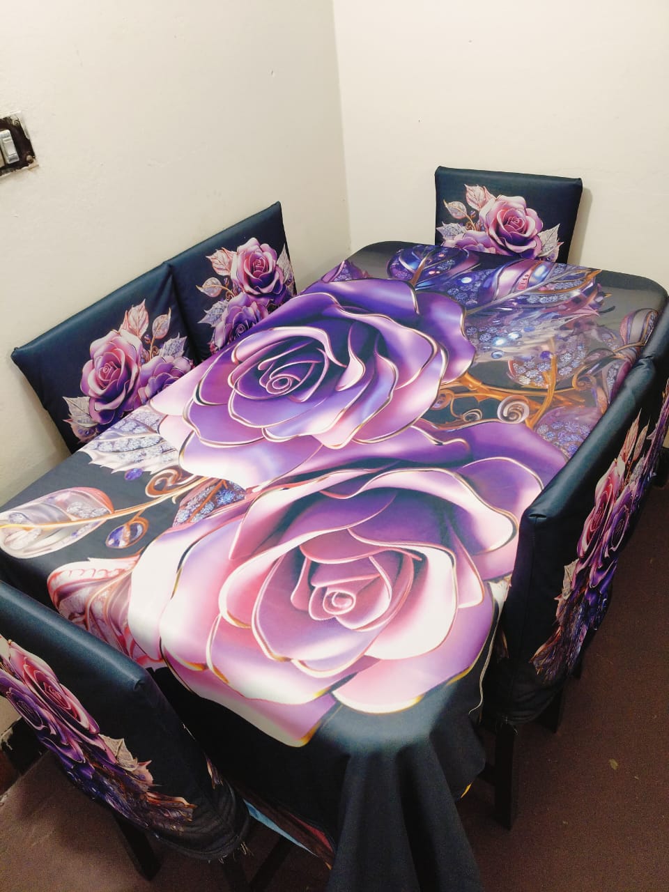 🤍💖 China Premium 3D Print Table Cloth Set 🤍💖