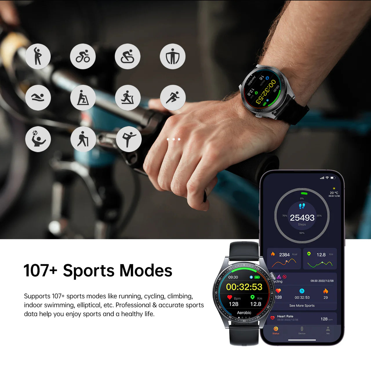 🤍💖 JOYROOM JR-FC2 Classic Series Smart Watch (Answer/Make Call)-B2B 🤍💖