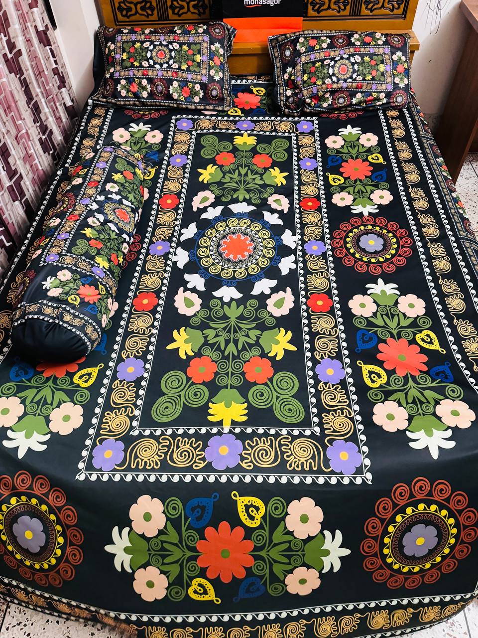 🤍💖 China Premium 3D Design Bed Sheet 🤍💖