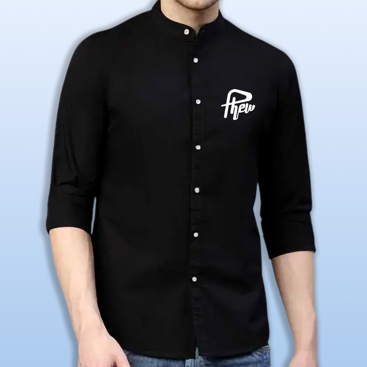 🤍💖 Premium Printed Ban Collar Shirt for Men 🤍💖