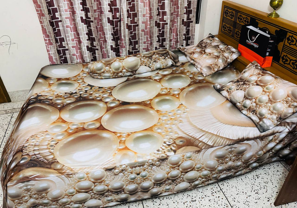 🤍💖 China Premium 3D Design Bed Sheet 🤍💖