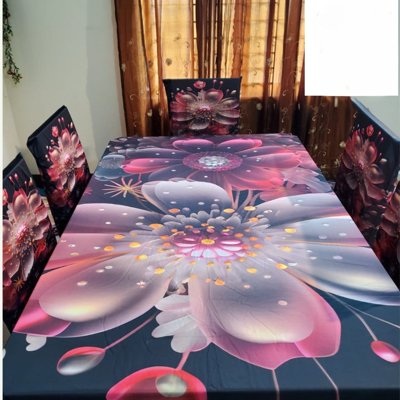 🤍💖 China Premium 3D Print Table Cloth Set 🤍💖