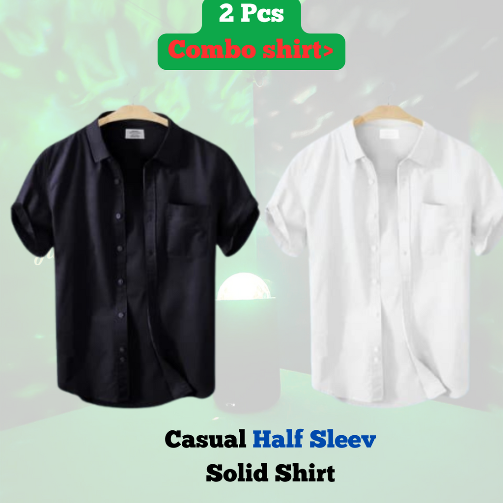 🤍💖 Pure Cotton Half Sleeve Print Shirt for Men's 🤍💖