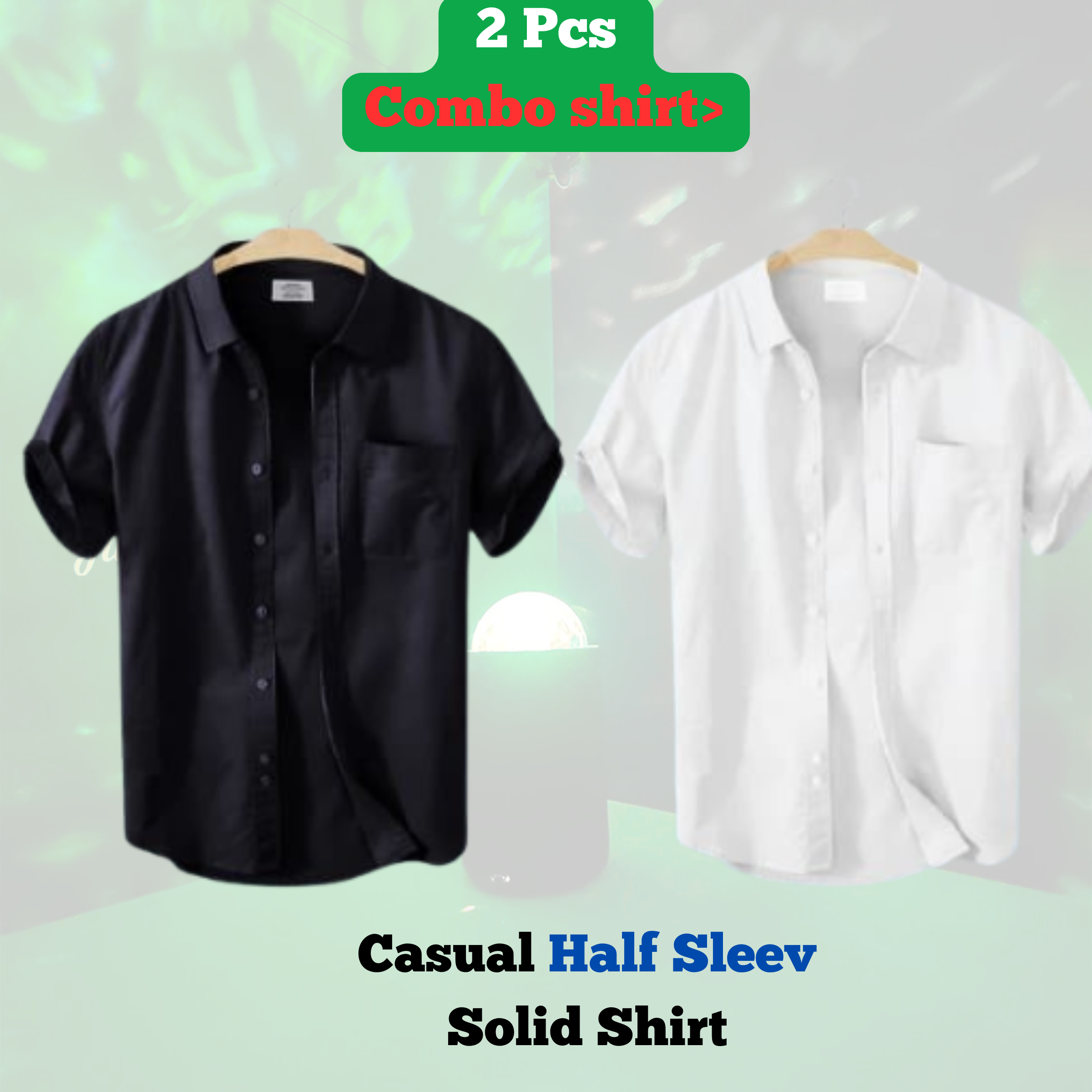 🤍💖 Pure Cotton Half Sleeve Print Shirt for Men's 🤍💖