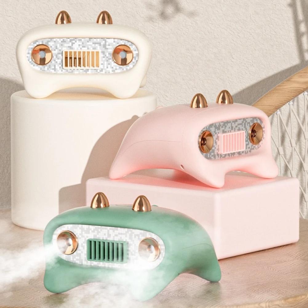 🤍💖 Portable Mini Fan Adjustable Office Desktop Fan Dual USB Spray 🤍💖