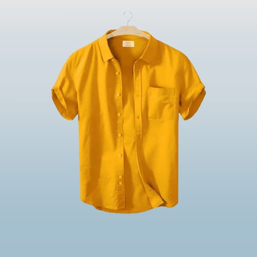 🤍💖 Pure Cotton Half Sleeve Print Shirt for Men's 🤍💖