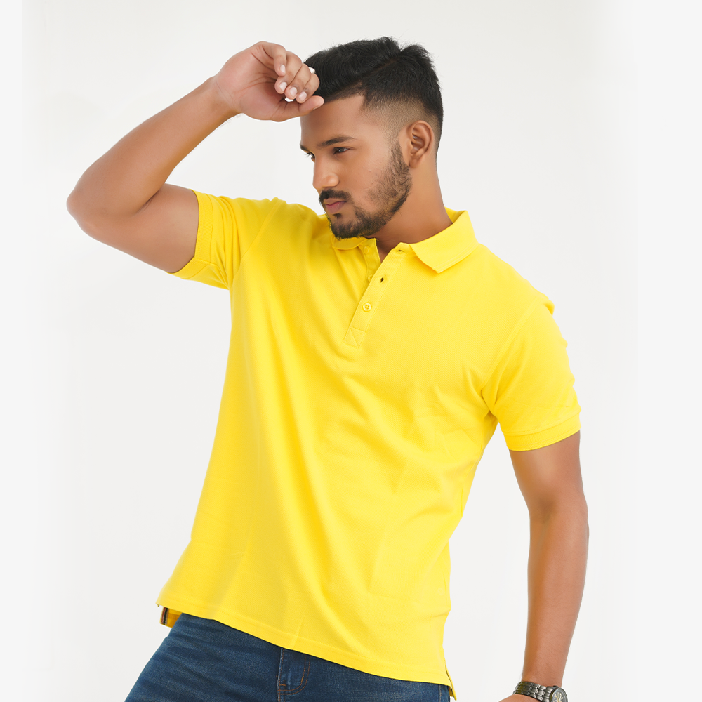 🤍💖 Cotton Half Sleeve Polo Shirt For Men - Black 🤍💖