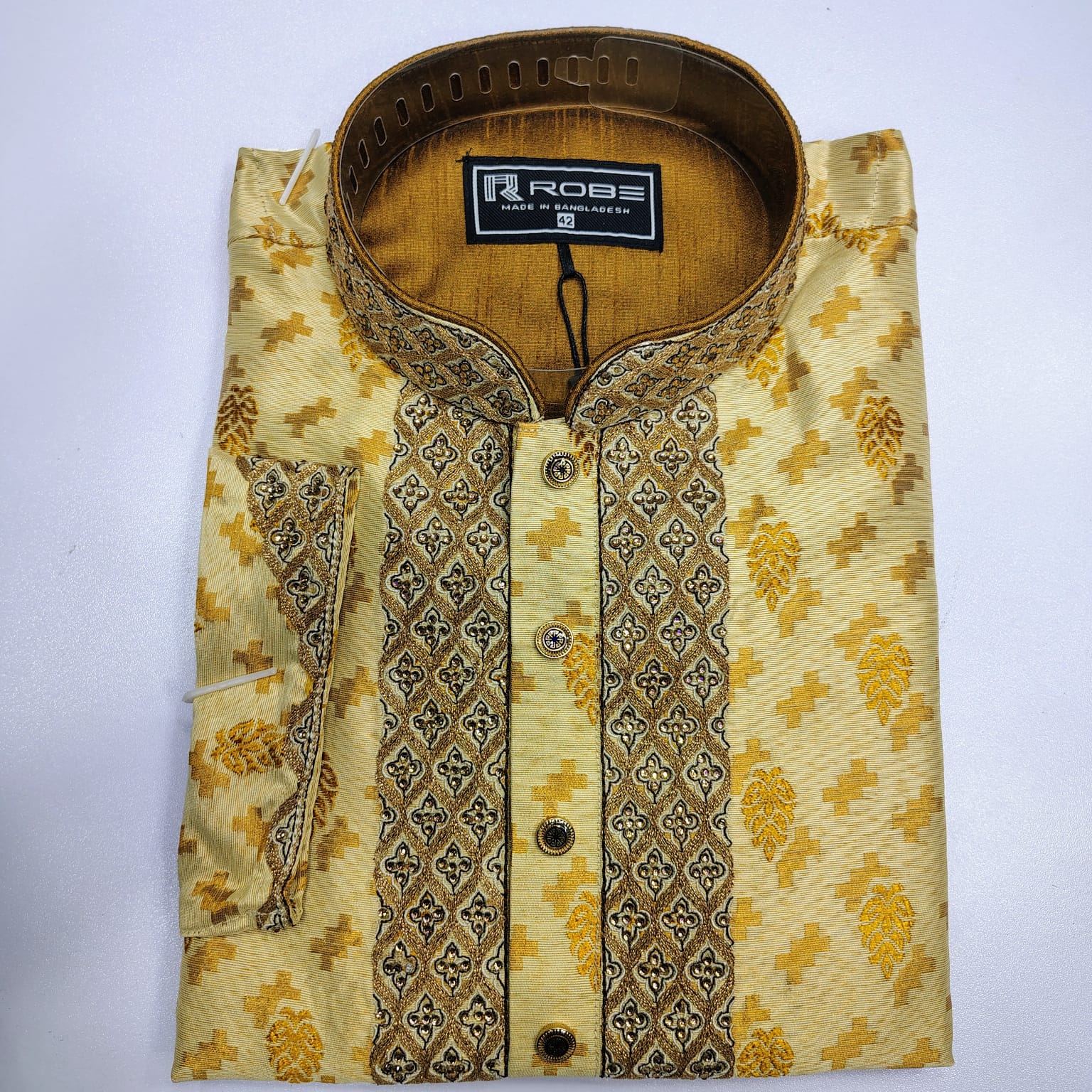🤍💖Indian Cotton Gorgeous Karchupi Panjabi 🤍💖