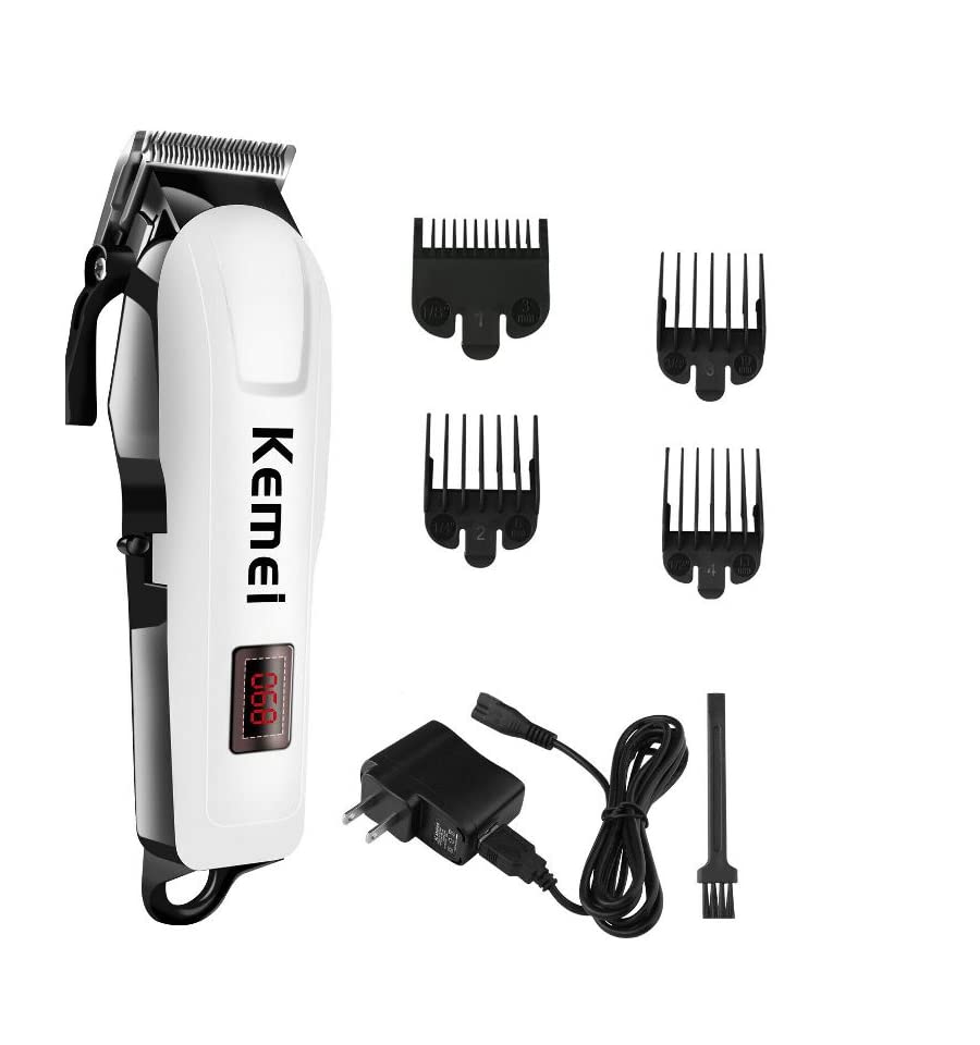 🤍💖 Professionals Design Perfect Shaver And Haircut Rechargeable Beard And Moustaches Hair Machine And Trimming With Cord And Without Cordless Use km809A 🤍💖