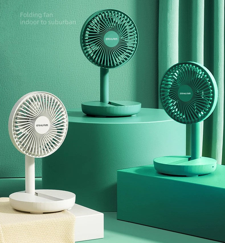 🤍💖 Rechargeable 5-inches Folding fan HCZ21 Green colour 🤍💖