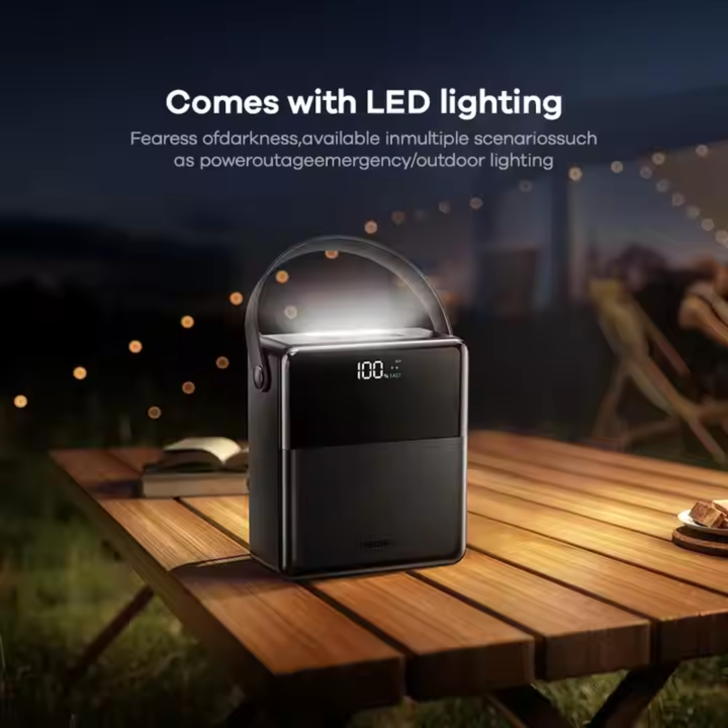 🤍💖 REMAX FP-1 27W+22.5W LED Lamp Fast Charging Power Banks 100000mah High Capacity Portable Laptop Power Bank with LED Lighting 🤍💖