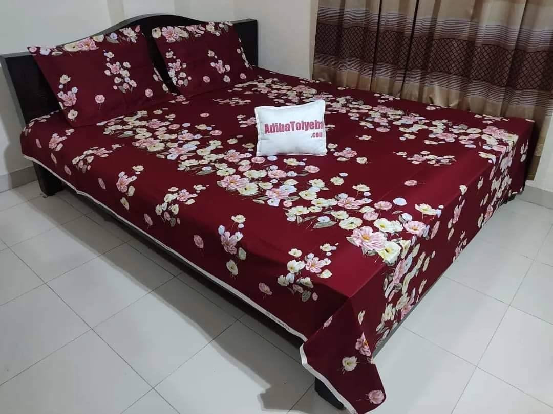 🤍💖 King Size Full cotton fabric Panel Bedsheet 🤍💖
