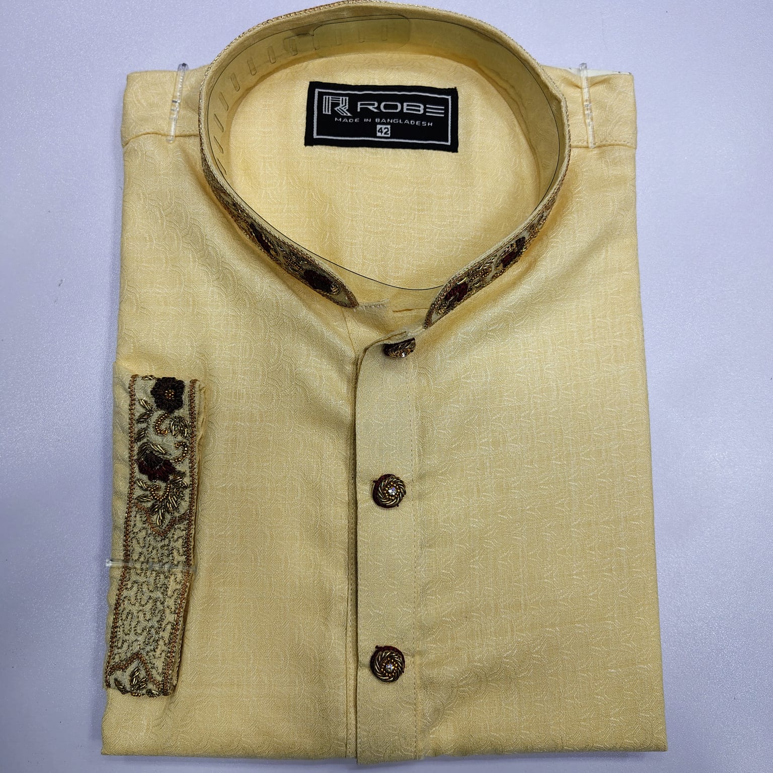 🤍💖Indian Cotton Gorgeous Karchupi Panjabi 🤍💖