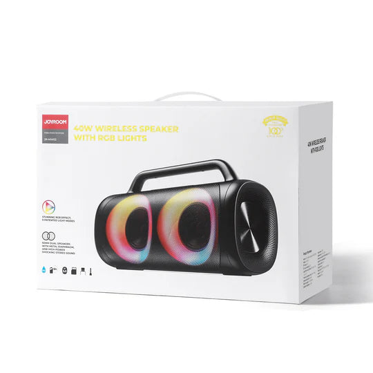🤍💖JR-MW02 40W Bluetooth Wireless Speaker with RGB lights 🤍💖