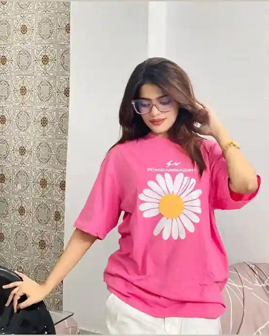 🤍💖 Drop Shoulder Ladies T-shirt 🤍💖