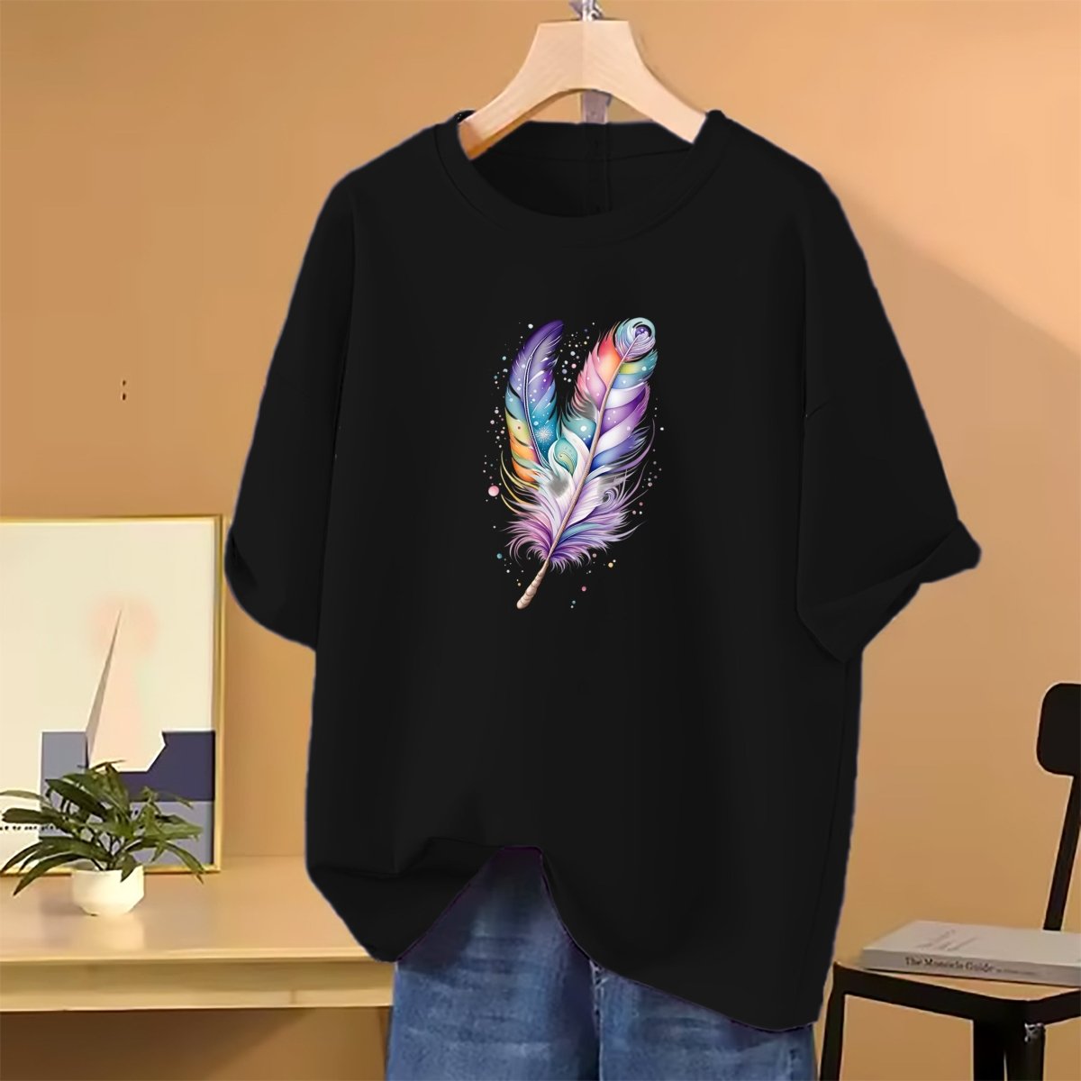 🤍💖 Lovely Drop shoulder T-shirt for Women 🤍💖 - STYLEX