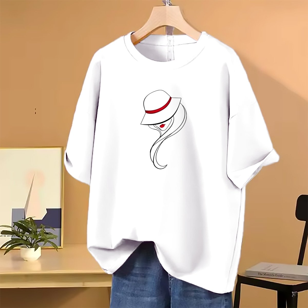 🤍💖 Lovely Drop shoulder T-shirt for Women 🤍💖 - STYLEX