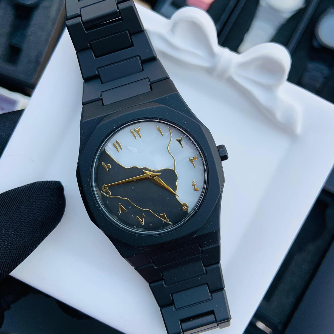 🤍💖 Aura watch 2025 New Arabic Aura Watch Black Modern Creative Design (Chain cutter + Box free) 🤍💖