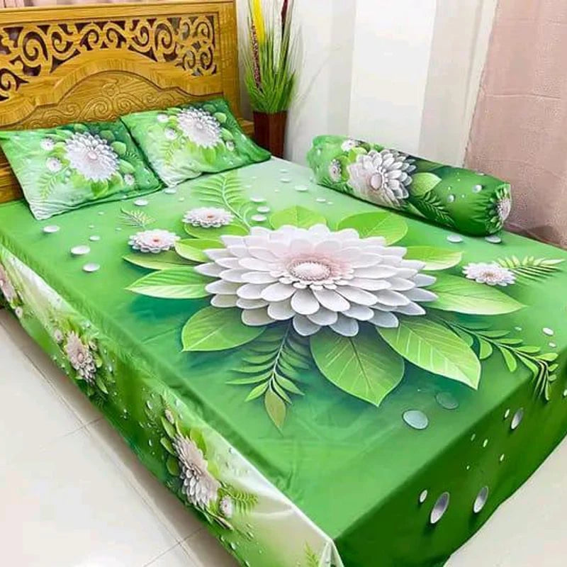 🤍💖 China Premium 3D Design Bed Sheet 🤍💖