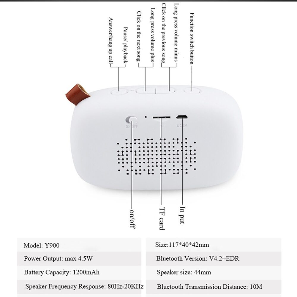 🤍💖 Awei Y900 Mini Wireless Speaker 4.5W (6 Months Warranty) 🤍💖