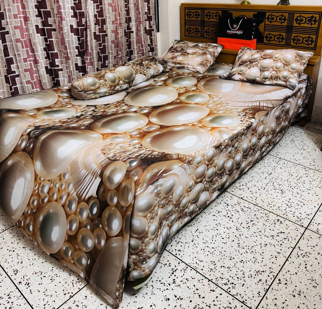 🤍💖 China Premium 3D Design Bed Sheet 🤍💖
