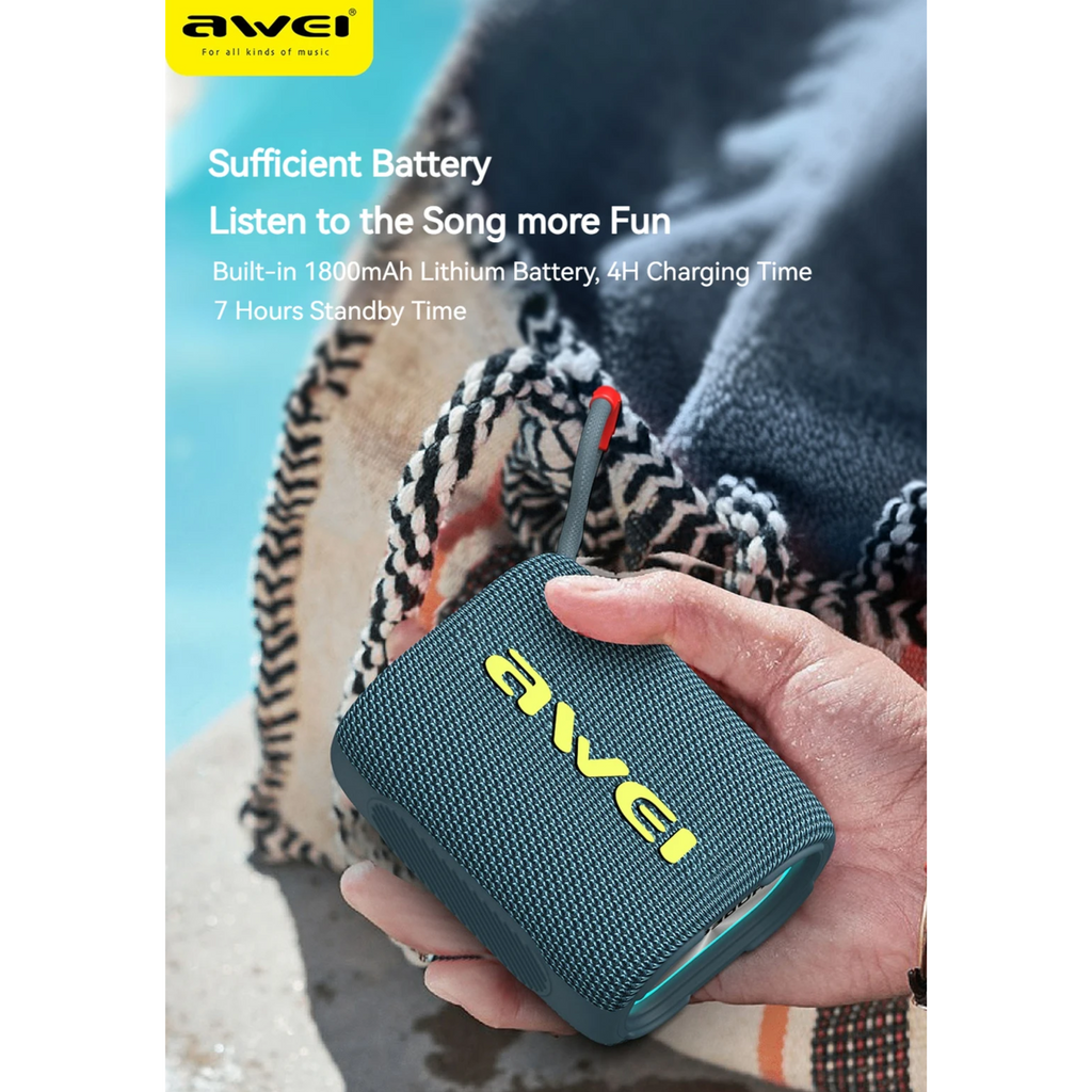 🤍💖 Awei Y382 Portable Bluetooth Speaker IPX7 Six month warrenty 🤍💖