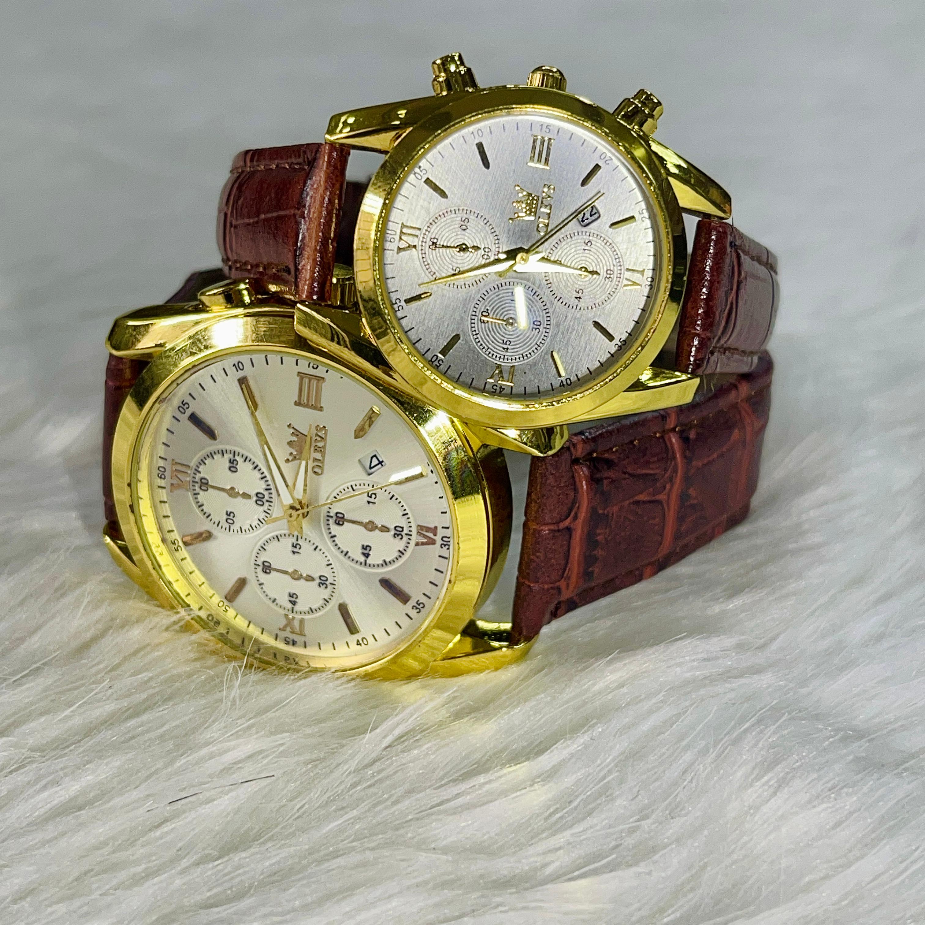 🤍💖 Olevs Casual Couple Watch Quartz Wrist watch 🤍💖