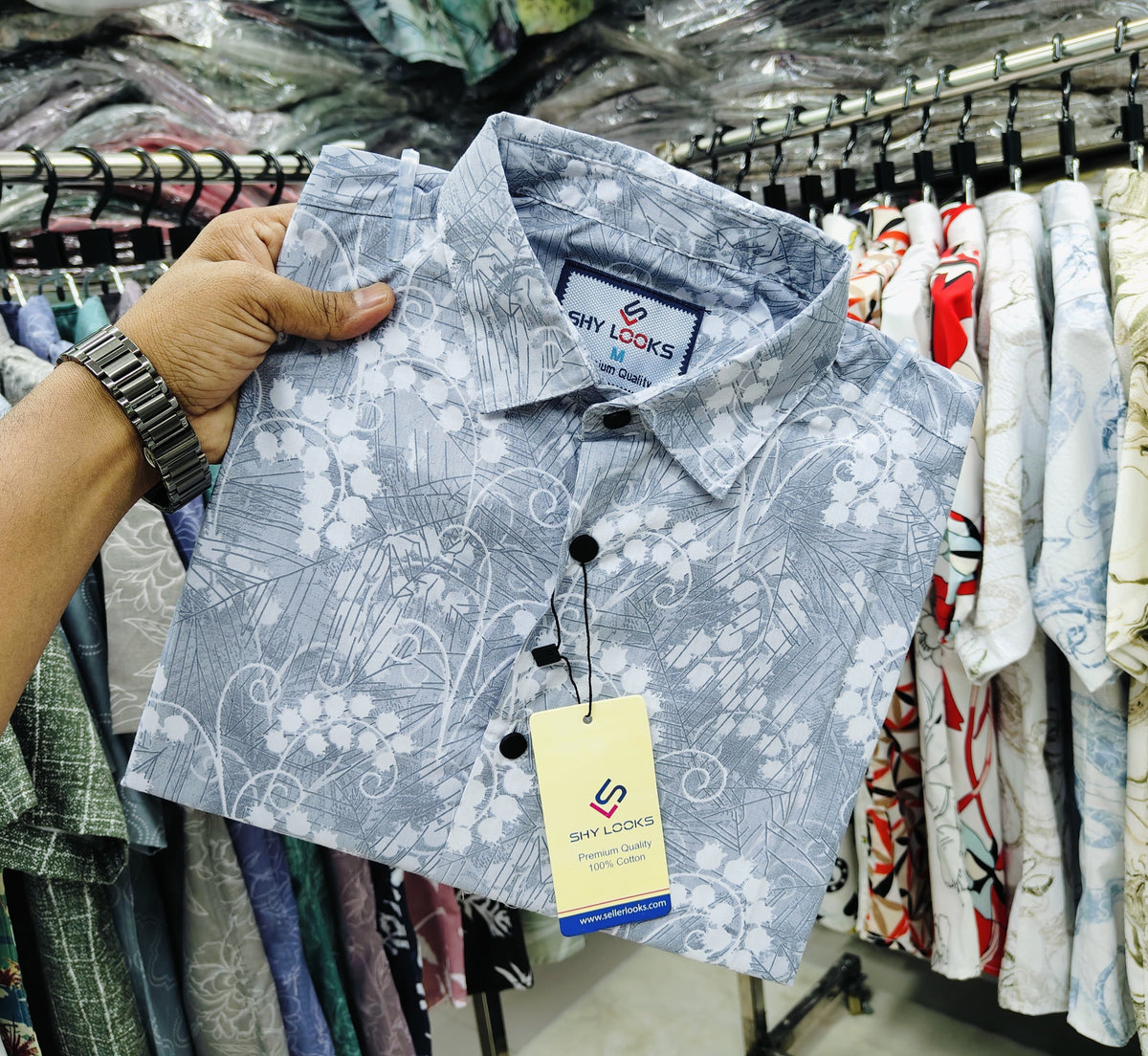 🤍💖Pure Cotton full Sleeve Print Shirt for Men's 🤍💖