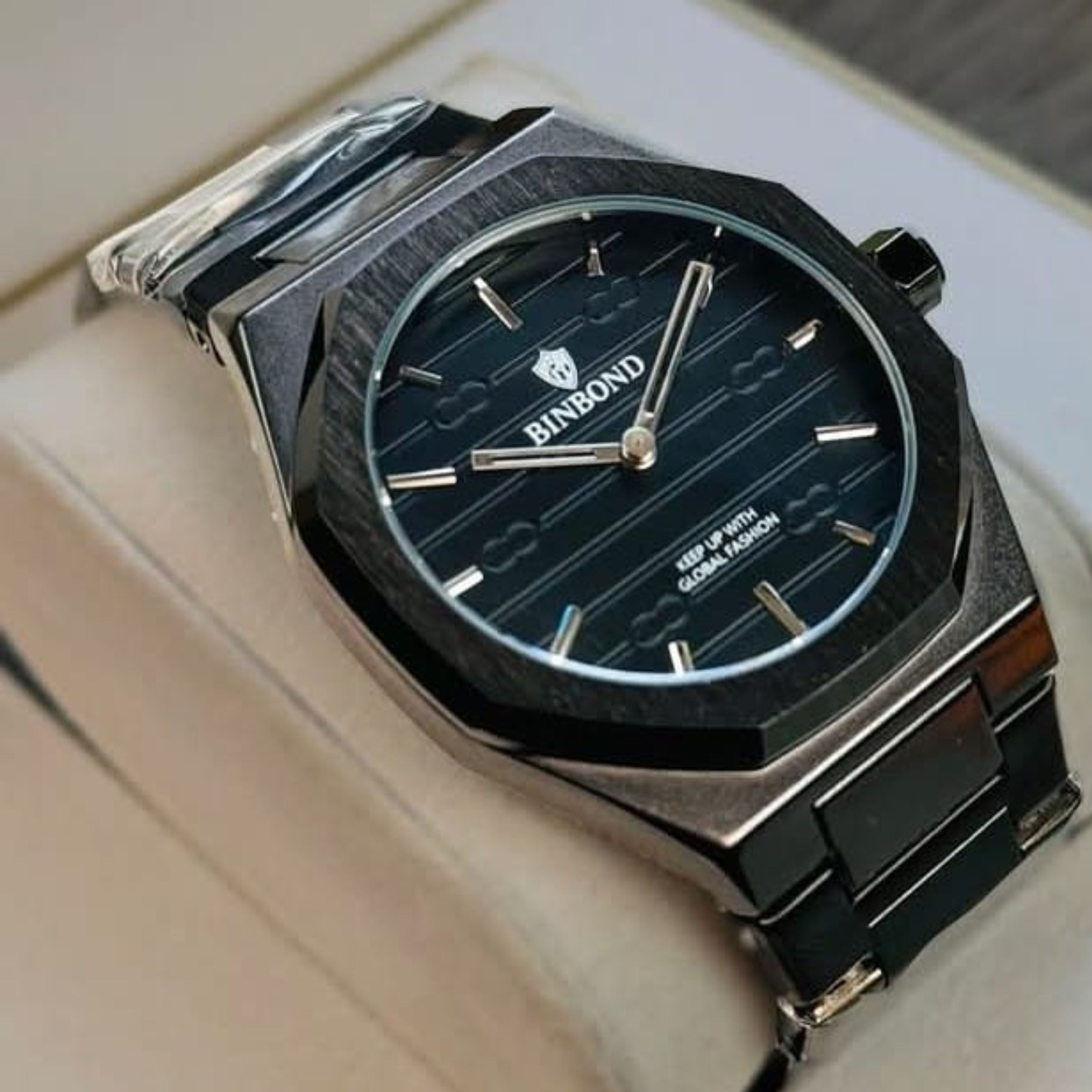 🤍💖 BINBOND 818 Stainless Steel Quartz Fashionable Premium Watch 🤍💖