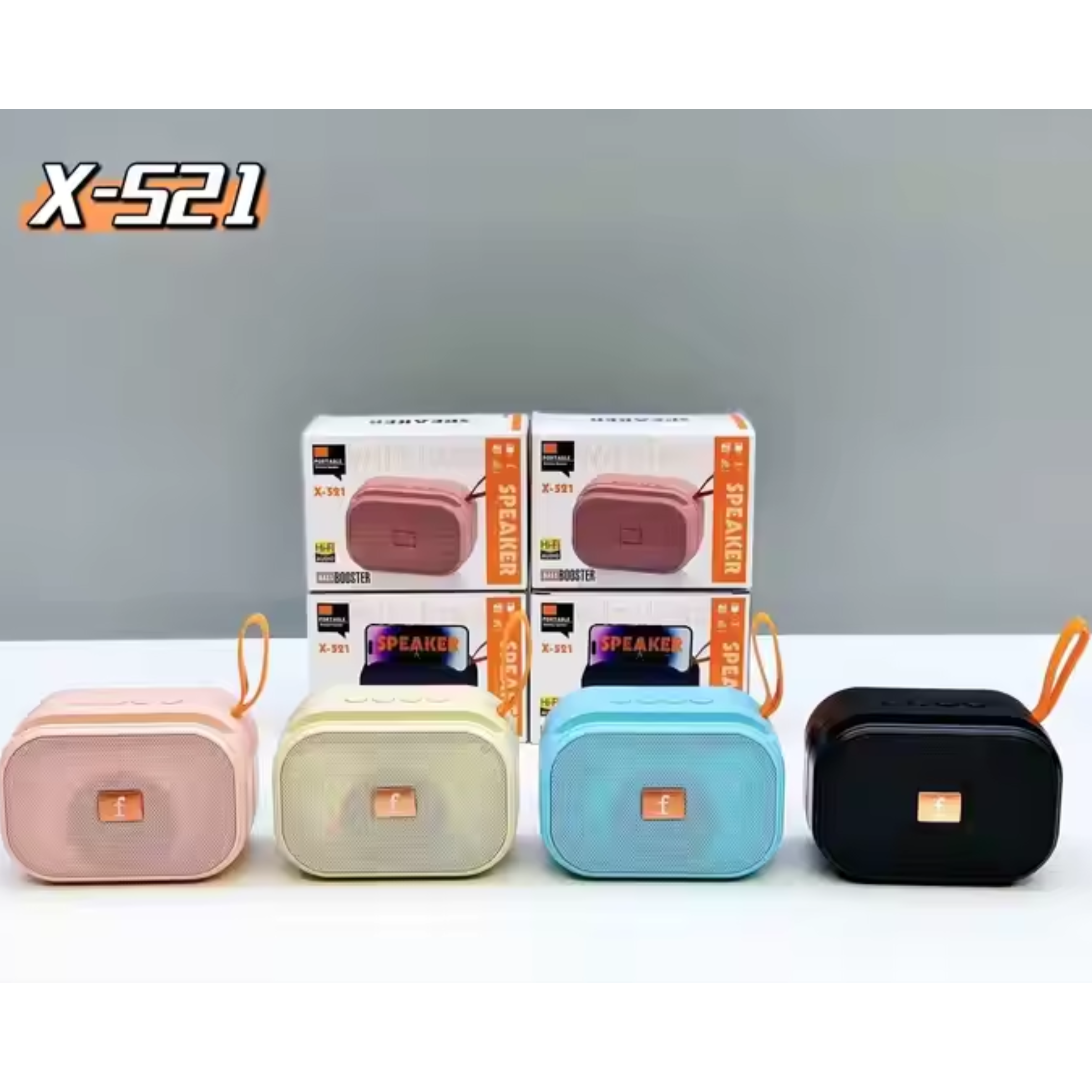 🤍💖 X-521 Bluetooth, USB, SD Card & FM Radio Supported Hi-Fi Audio Extra Bass Speaker 🤍💖