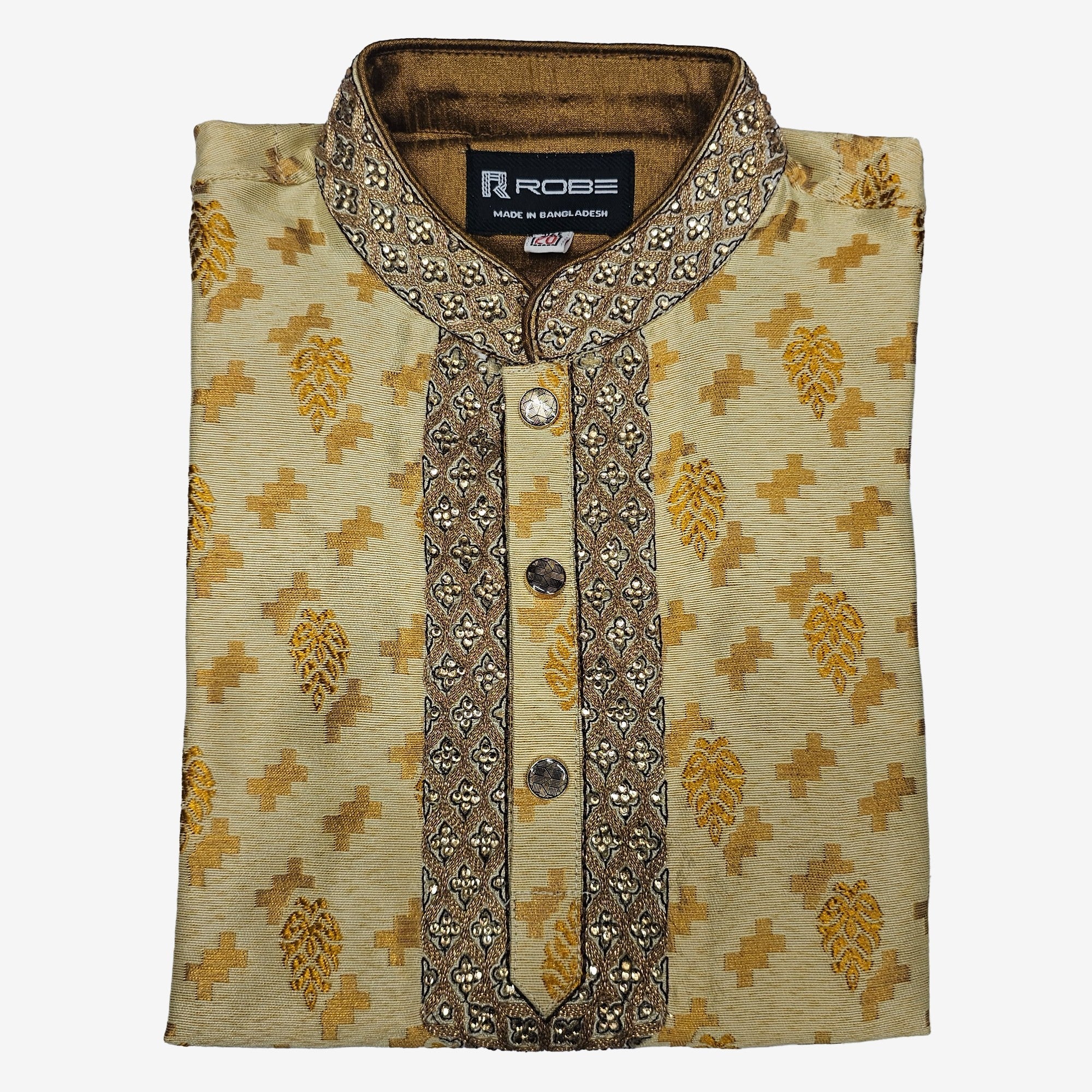 🤍💖Indian Cotton Gorgeous Karchupi Panjabi 🤍💖