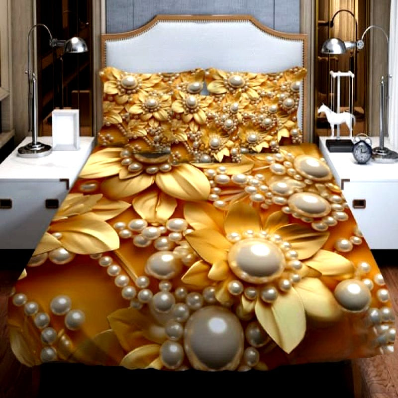 🤍💖 China Premium 3D Design Bed Sheet 🤍💖