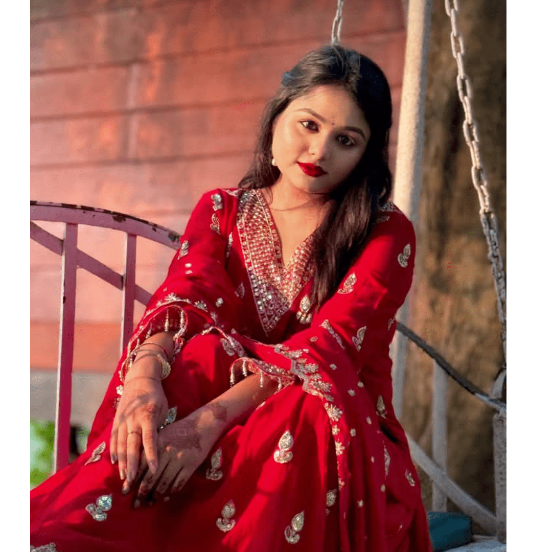 🤍💖 Royal Red Silk Bridal Lehenga 🤍💖 - STYLEX