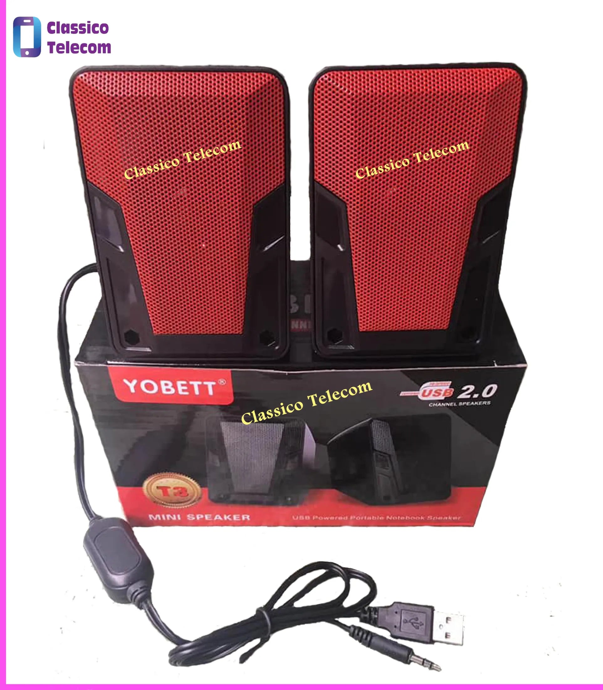 🤍💖 Yobett T3 Multimedia Usb Powered Portable Notebook / Computer Mini Speaker, Usb 2.0 - Bluetooth Speaker - Bluetooth Speaker 🤍💖