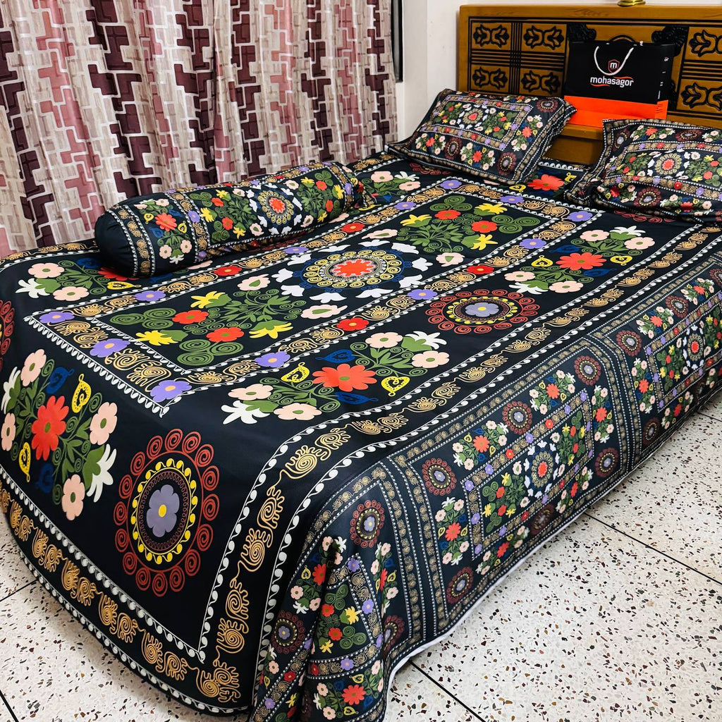 🤍💖 China Premium 3D Design Bed Sheet 🤍💖